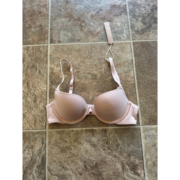 Skims Fits Everybody Push-up Demi Bra Clay Size 32A - Picture 2 of 7